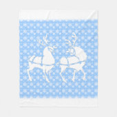 Couverture de Noël Flamme de neige Blanche (Devant)