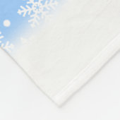 Couverture de Noël Flamme de neige Blanche (Coin)