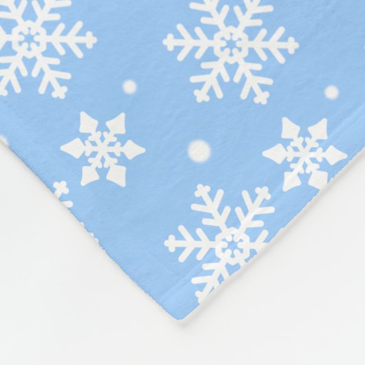 Couverture de Noël Flamme de neige Blanche (Coin)