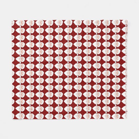 Couverture de Noël Père Noël Fleece Blanket (Devant (Horizontal))