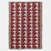 Couverture de Noël Reindeer Jetez les couvertures (devant Vertical)