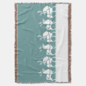 Couverture de Noël Reindeer Jetez les couvertures (devant Vertical)