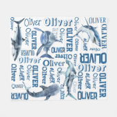 Couverture de nom de garçon personnalisée avec req (Devant (Horizontal))