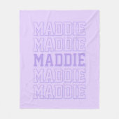 Couverture de nom pourpre tendance (Devant)