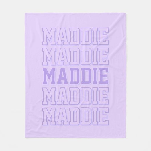 Couverture de nom pourpre tendance (Devant)