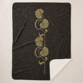 couverture de palmier sherpa "or" (Devant)