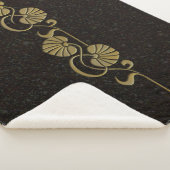 couverture de palmier sherpa "or" (3/4)