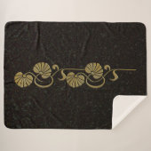 couverture de palmier sherpa "or" (Devant (Horizontal))