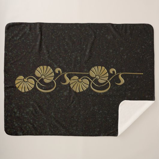 couverture de palmier sherpa "or" (Devant (Horizontal))