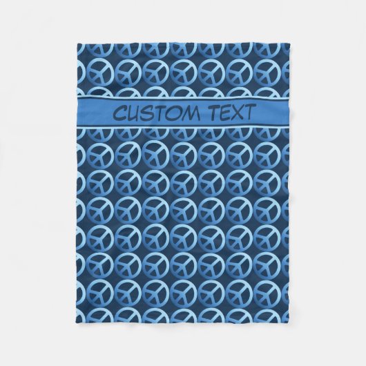 Couverture de panneau bleu de paix avec texte pers (Devant)