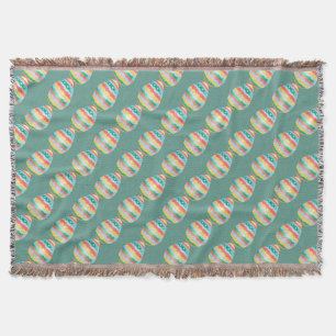 Couverture de Pâques Fun Easter Plaid Décoratifs