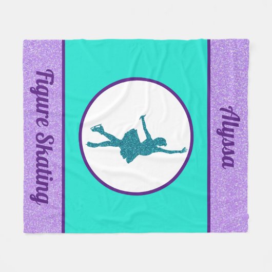 Couverture de patinage avec nom (Devant (Horizontal))