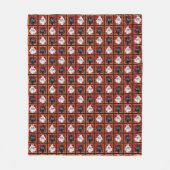 Couverture de plaid Terrier écossais noir et blanc (Devant)