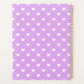 Couverture de planificateur à fleurs Cœurs Mignons (Dos)