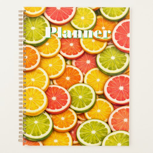 Couverture de planificateur de fruits d'agrumes (Devant)