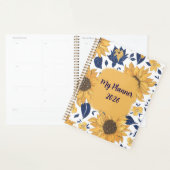 Couverture de planificateur floral tournesol (Devant avec enveloppe)