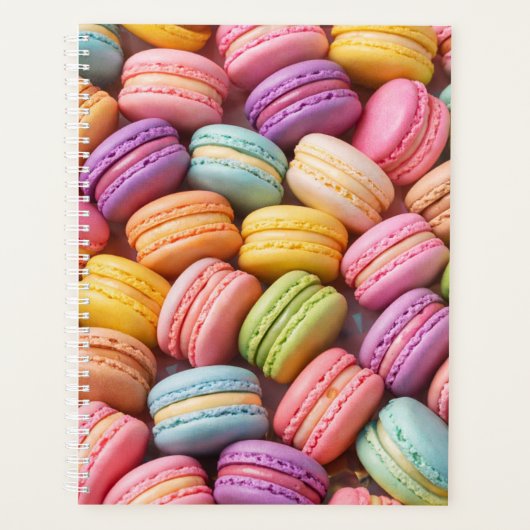 Couverture de planner Macarons Pastel (Devant)