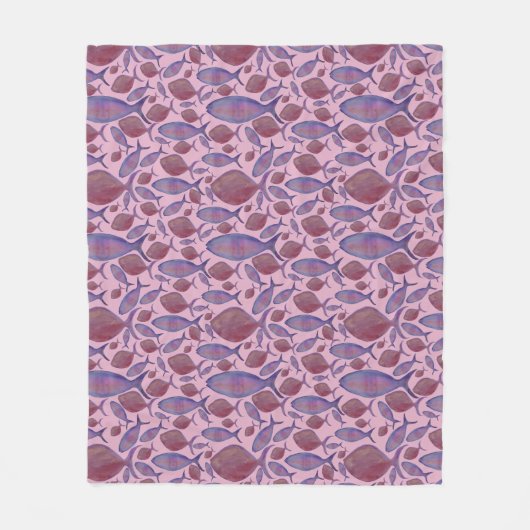 Couverture de poisson rose et violet (Devant)
