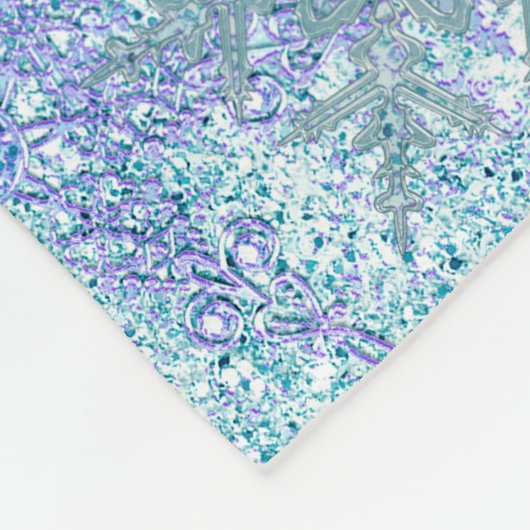 Couverture de polaire personnalisée de flocon de n (Coin)