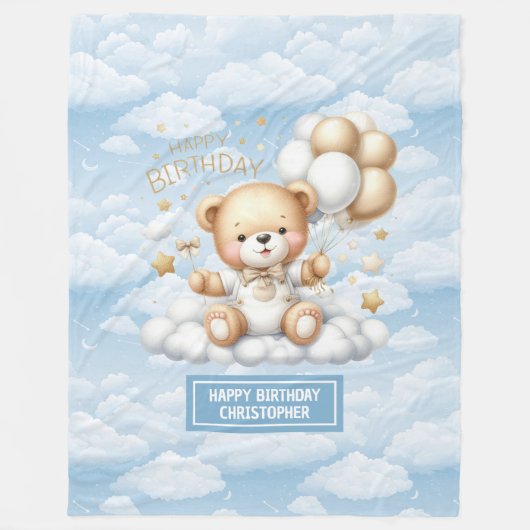 couverture de premier anniversaire personnalisée a (Devant)