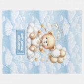 couverture de premier anniversaire personnalisée a (Devant (Horizontal))