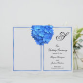 Couverture de programme de mariage à monogramme fl (Debout devant)