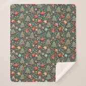 couverture de sherpa à motifs de Noël (Devant)