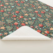 couverture de sherpa à motifs de Noël (3/4)