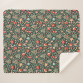 couverture de sherpa à motifs de Noël (Devant (Horizontal))