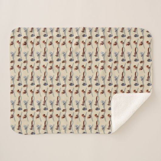 Couverture de Sherpa de frénésie d'écureuil (Devant (Horizontal))