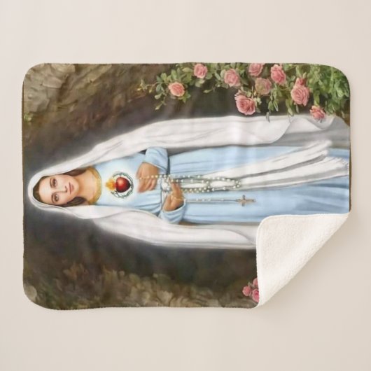 couverture de sherpa de la Vierge Marie (Devant (Horizontal))