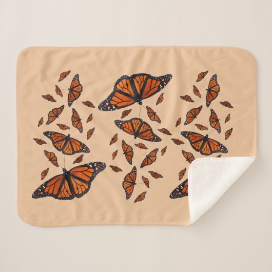 Couverture de Sherpa de mélange de monarque (Devant (Horizontal))