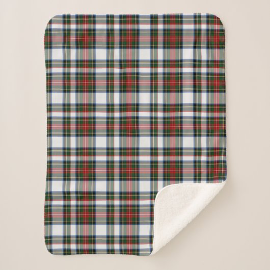 Couverture de Sherpa de plaid de robe de Stewart (Devant)