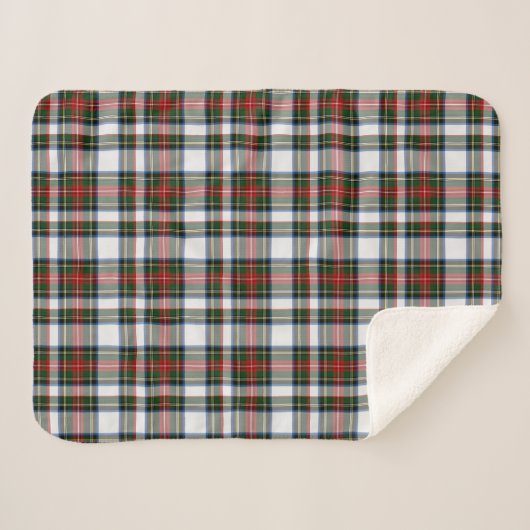 Couverture de Sherpa de plaid de robe de Stewart (Devant (Horizontal))