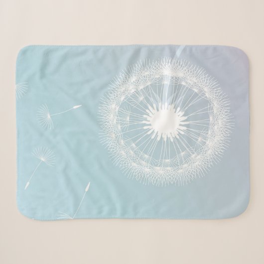 couverture de sherpa pastel Dandelion (Devant (Horizontal))