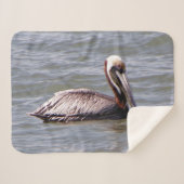 couverture de sherpa pélican Brown (Devant (Horizontal))