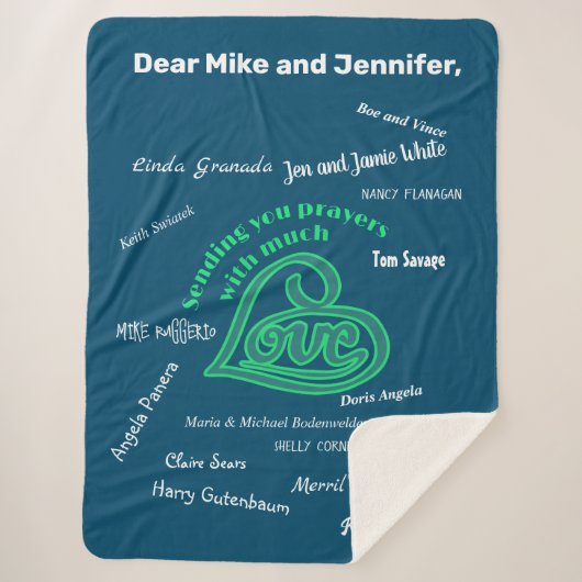 Couverture de soins avec amour et prières (Devant)