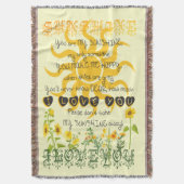 Couverture de soleil avec des coeurs (devant Vertical)