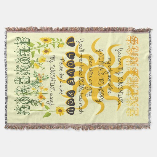 Couverture de soleil avec des coeurs (Devant)