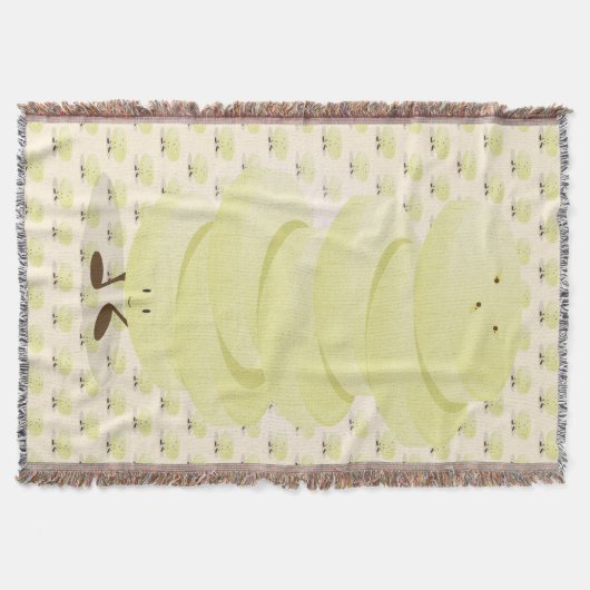 Couverture de sourire de jet de tranches de banane (Devant)