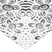 Couverture de table en nappes d'art noir et blanc (Angle)