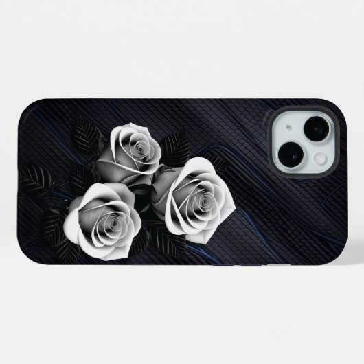 Couverture de téléphone cellulaire Black and White (Verso Horizontal)