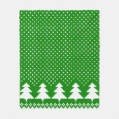 Couverture de tricot de pin vert (Devant)
