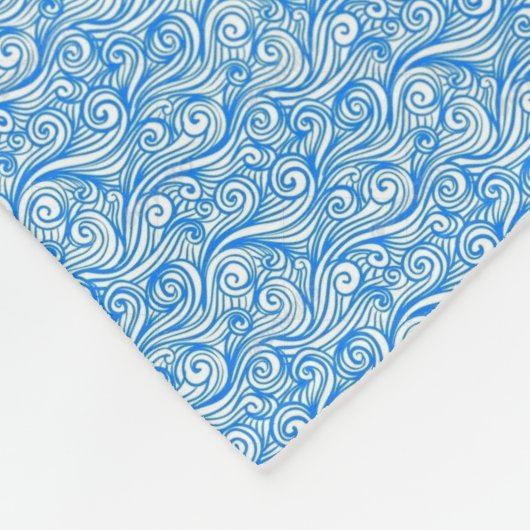 Couverture de vagues bleues (Coin)