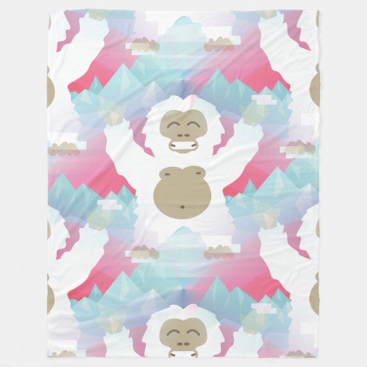 couverture de yeti rose (Devant)