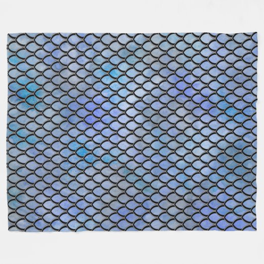 Couverture d'échelle de dragon de noir bleu (Devant (Horizontal))