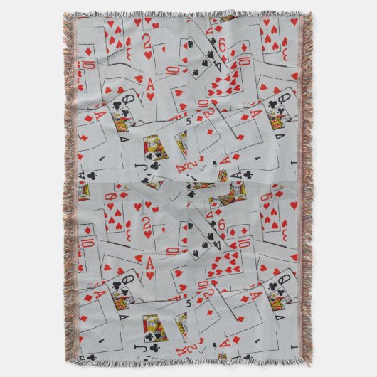 Couverture Deck_Of_Cards,_Woven_Throw_Blanket. (devant Vertical)