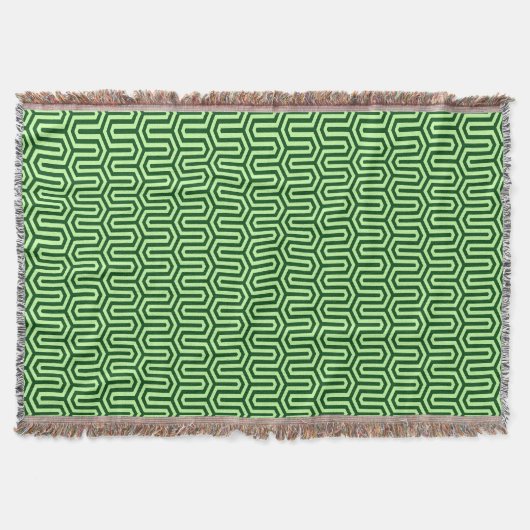 Couverture Déco motif égyptien - vert pin (Devant)