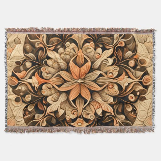 Couverture Décor Brown orange beige Arrière - plan esthétique (Devant)