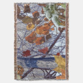 Couverture Décor Camouflage d'hiver de neige (devant Vertical)